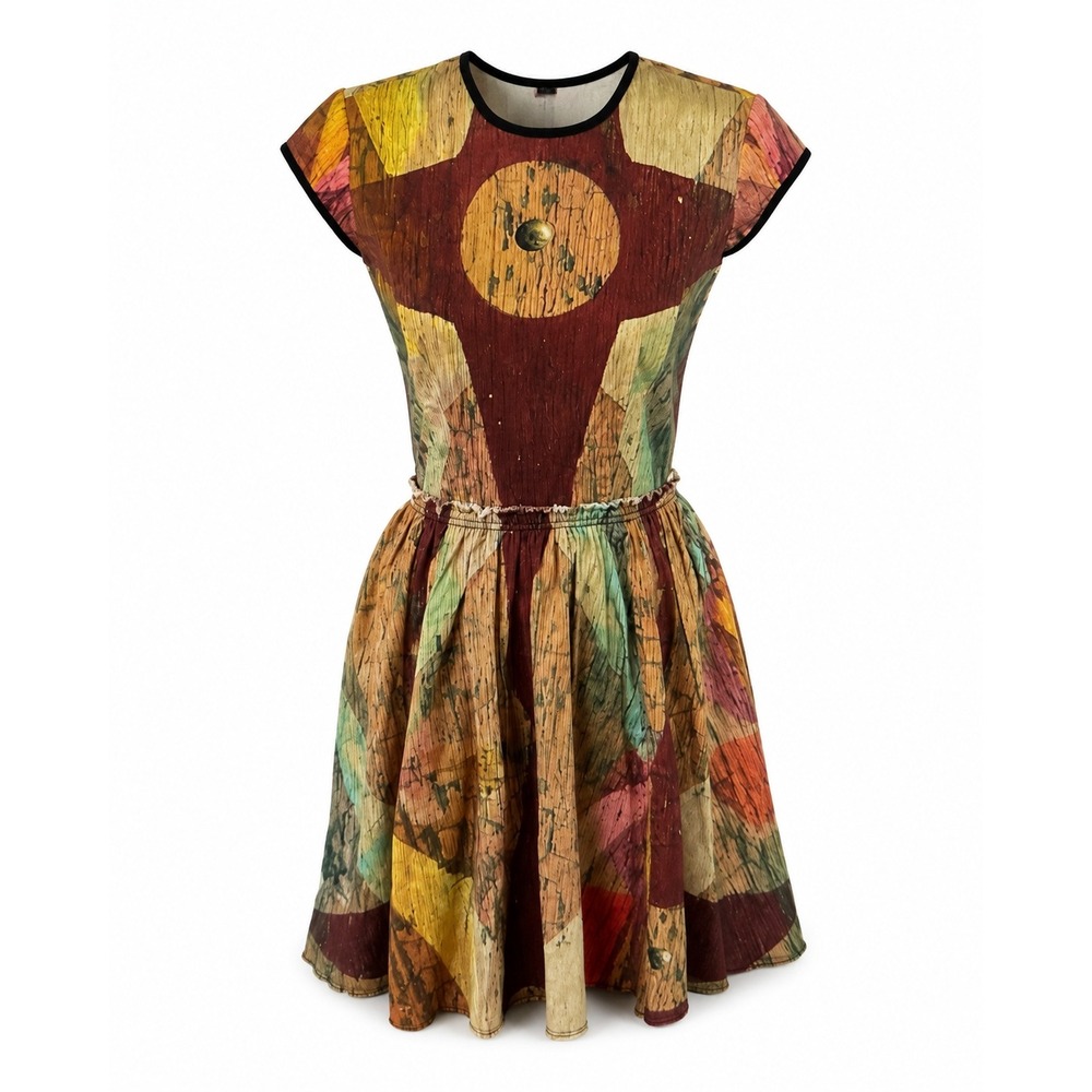 Making The Cut Dress Womens XS Multicolor NWT Abstract Art Geometric Fit & Flare
